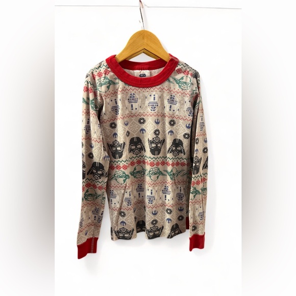 Hanna Andersson Star Wars  Long John Pajamas In Organic Cotton Christmas PJs Set - Picture 5 of 10